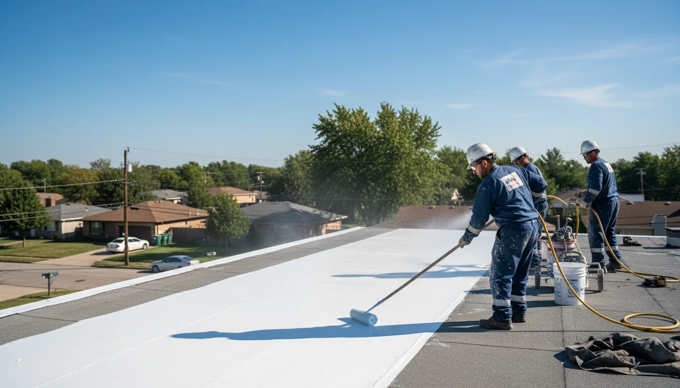 Commercial roof coating in Coulter, IA near me